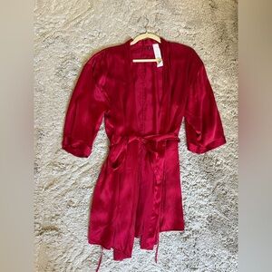 New Intimissimi 100% silk robe in red size m/l